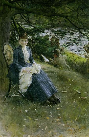 Anders Zorn In Scotland (Mrs. Symons) China oil painting art